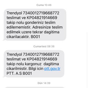 PTT Kargo Ürün Teslim Etmedi