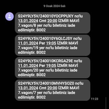 TCDD İade Bilet Mağduriyeti