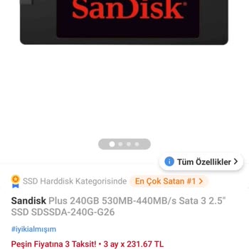 Trendyol Sandisk Değişim Talebi Kabul Edilmedi