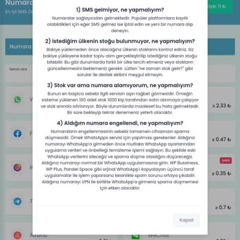 Uygunsms.com Hiçbir Şekilde Numara Alınmıyor
