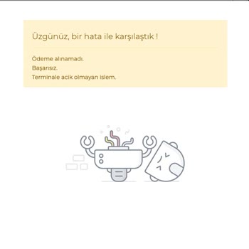 Halkbank Terminale Açık Olmayan İşlem.