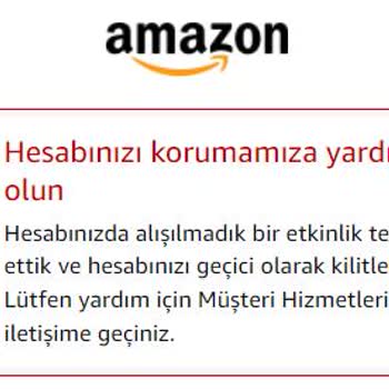 Amazon.com.tr Sisteme Girişimin Engellenmesi