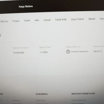 Pierre Cardin Home Online Alışveriş Sitesinde Nevresim Siparişi Gecikmesi