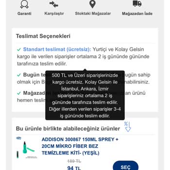 Vatan Bilgisayar Gönderi Teslimat Süreci