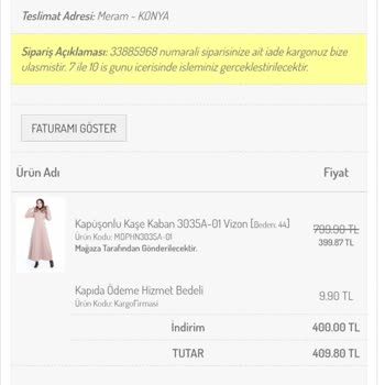 Sefamerve İade Süreci Hüsranı