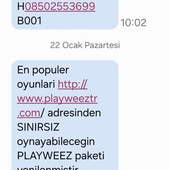 Türk Telekom Faturasına 3699 Playweez Bilgi Dışı Yansıtılması