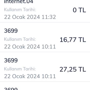 Türk Telekom Playweez 3699 Faturaya Yansıması
