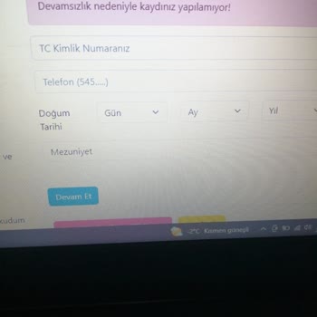 Konya Komek Kayıt Sorunu Sistem Hatası