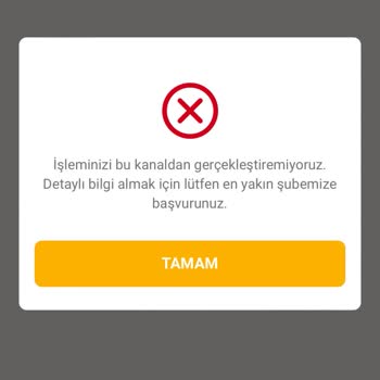 VakıfBank Sky Limit Hatası