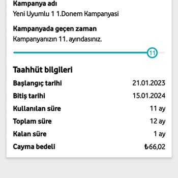 Vodafone Hatalı Sözleşme Fesih Bedelinin Yansıtılması