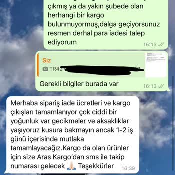 Nare Giyim Para İadesi Alamıyorum