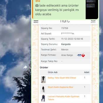 Nare Giyim Para İadesi Alamıyorum