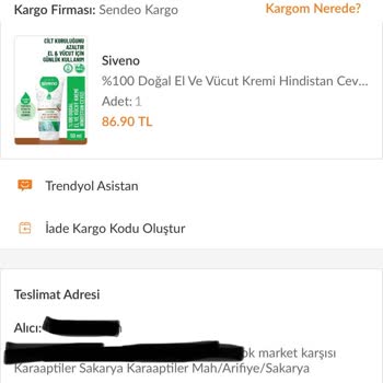 E** Sipariş Kargomu MNG Kargo Şubeden Almam Gerektiğini Beyan Ediyor