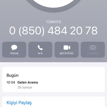 0850 484 20 78 Taahhüdünüz Bitiyor Diye Şüpheli Arama Aldım