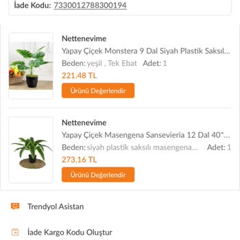 Trendyol'da Hatalı Ürün