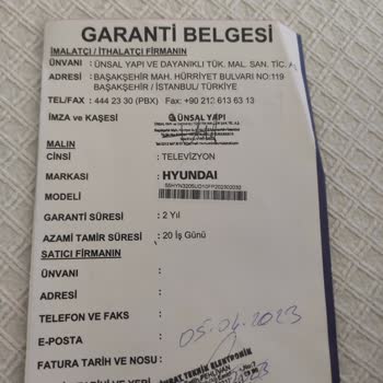 Hyundai TV Servis Sorunu