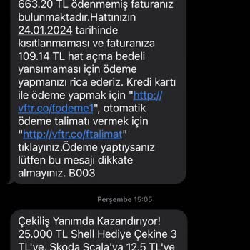 Vodafone İnternet Aşımı HKK