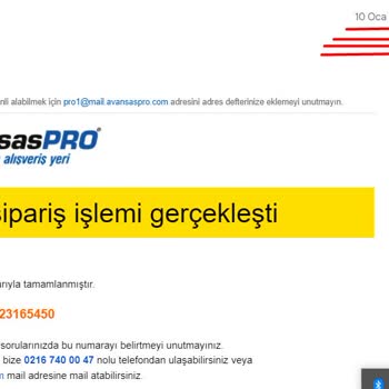 Avansas Müşteri Hizmetlerinin Yetersizliği