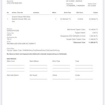 Trendyol İnnovativya Navee N65 Batarya İçin Para İstiyorlar