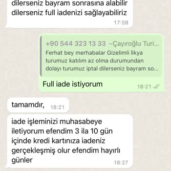 Gezi Express Para İadesini Yapmıyorlar