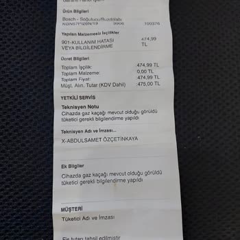 Bosch Buzdolabı Gaz Kaçağı Sorunu!