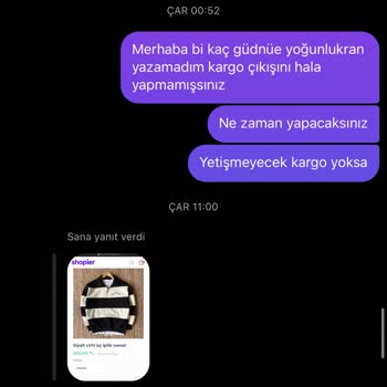 Gentilbutik Değişim Ürününü Alıp İlgilenmiyorlar