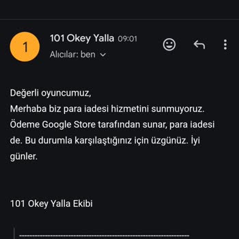 Google Play Ve Yalla 101 Okey Uygulamaları Hakkında Şikayet