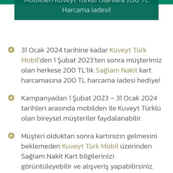 Kuveyt Türk Geçerli Olmayan Kampanya!
