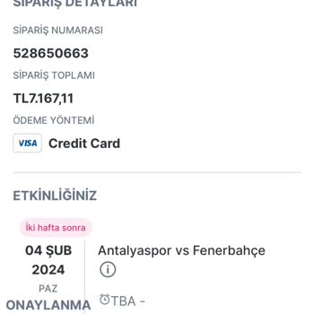 Viagogo Bilet Para İadesi Şikayet