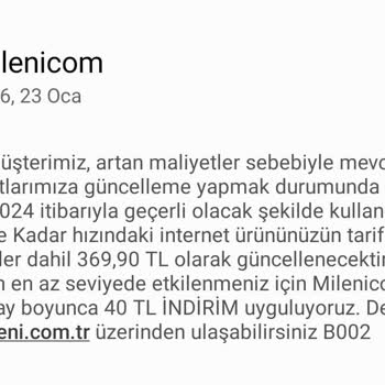 Millenicom 4 Ayda Zam Yapıyor