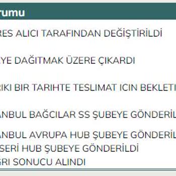 UPS Türkiye Bağcılar Şubesi (Teslim Edilmeyen Ürün)