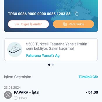 Paycell Kartta İadeden Alacağım Parayı Alamadım