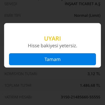 Denizbank İşlem Kısıtı Borsa