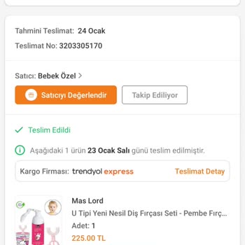 Trendyol Eksik Ürün Gönderimi