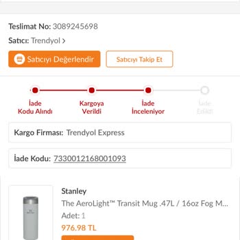 Trendyol Ürününün Sonuç Olmaması