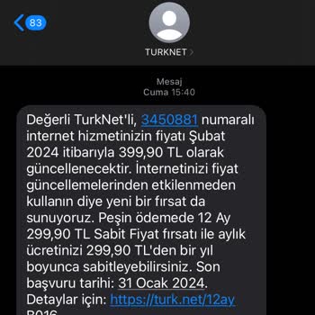 TurkNet 6AY Bile Olmadan Fiyat Artışı Yapıyor!