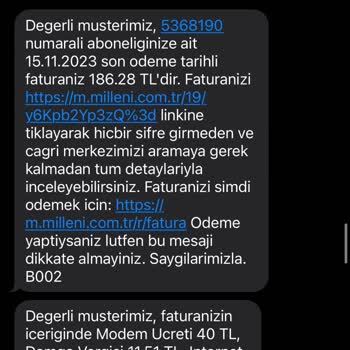 Millenicom Şikayet Hukuka Aykırılık
