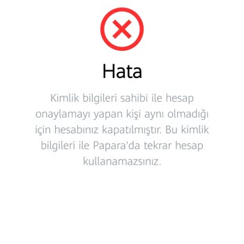 Papara Hesabım Kapatıldı Açamıyorum