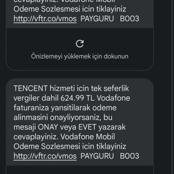 Tencent Games Türkiye Mobil Ödemem Kapalıyken Faturama Yansıyan İşlemler
