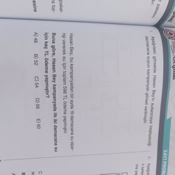 Orijinal Yayınları Mikro Orijinal TYT Matematik Resimli Soruları Resimler Bulunmuyor