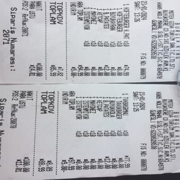 Burger King 22 TL Fazla Paramı Aldı