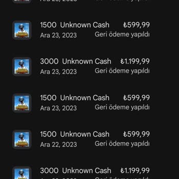 Google Play Geri Ödeme Hakkında Acil.!
