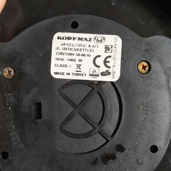 Korkmaz Mutfak Eşyaları Korkmaz Marka Kettle Arızası