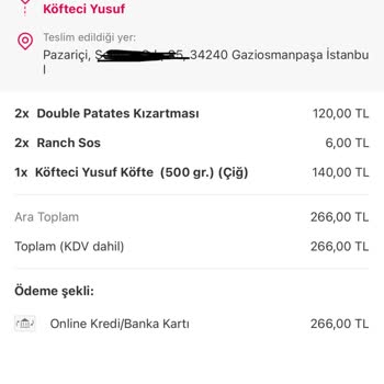 Köfteci Yusuf İçinden Kirpik Çıktı