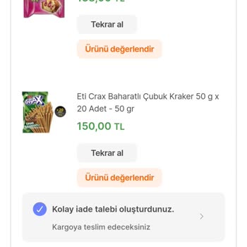 Eti Gıda Siparişim Başka Ürünle Değiştirildi!