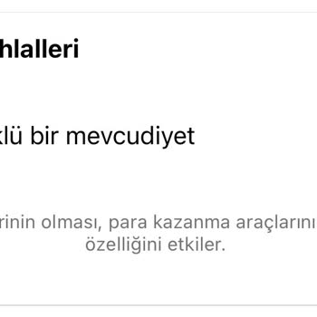 Instagram Marka İçeriği Uygun Değil Şu An Para Kazanamasın