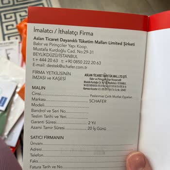 Schafer Marka Ürünlerin Kalitesizliği