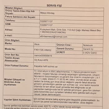 SMS Infocom Teknoloji Servisi SMS Infocom Teknoloji Servisi Asus