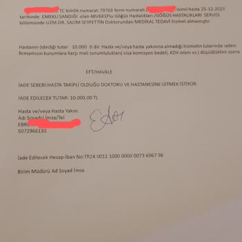 Magnet Hastanesi Magnet Tıp Ücret İade Etmeme Sorunu