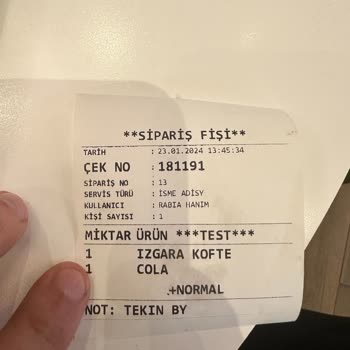 Çöps Çöp's İşletmesi Satılan Menü Alınan Menü